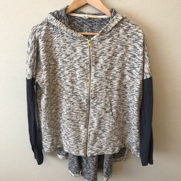 Others Follow Full Zip Hi-Lo Hoodie Cardigan Medium - Picture 2 of 6